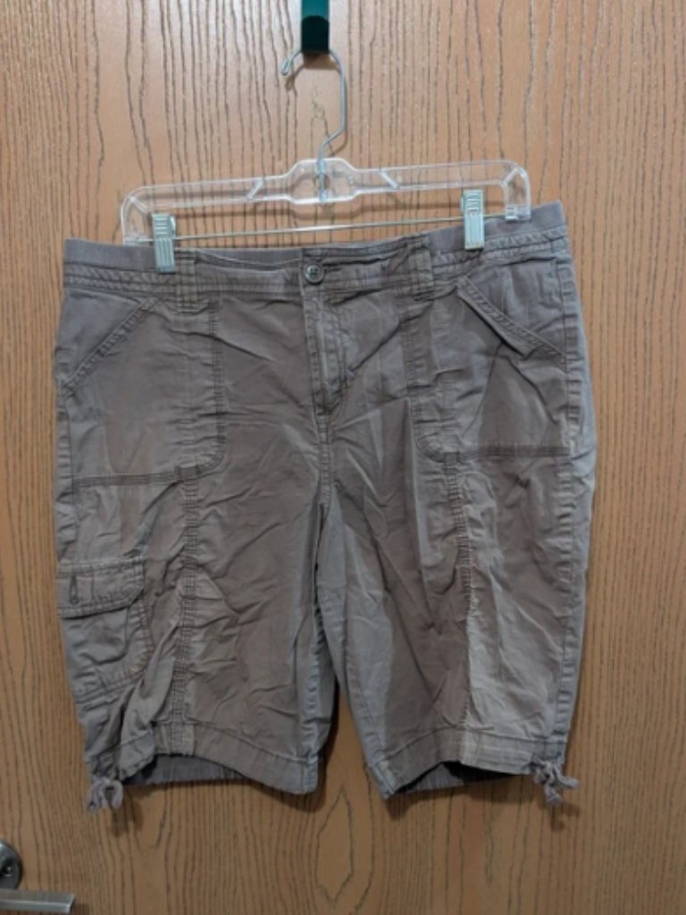 St. John's Bay Women's Tan Bermuda Shorts